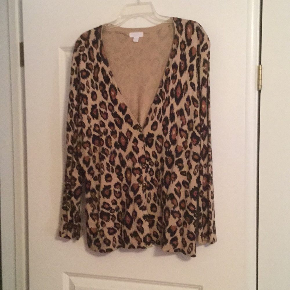 Charter Club leopard sweater
